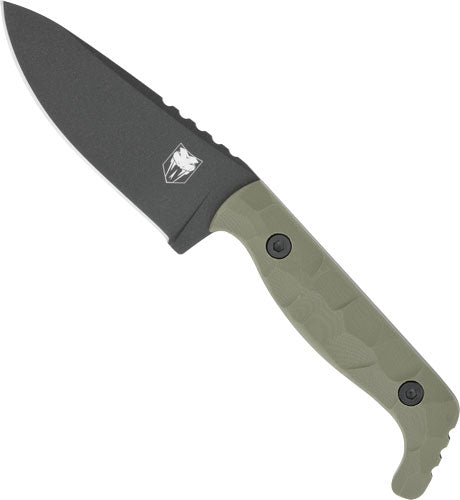COBRATEC KINGPIN 4" FIXED BLD OD GREEN D2 STEEL W/KDX SHEATH