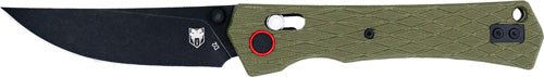 COBRATEC LEGACY BAR LOCK 3.5" G10 OD GREEN/BLACK D2 BLADE