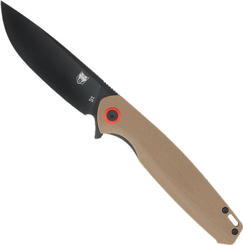 COBRATEC RATH 3.5" FOLDER BROWN D2 BLACK BLADE