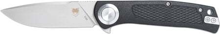 COBRATEC EDC SCOUT BUTTON LOCK 3.12" BLACK STAINLESS STEEL