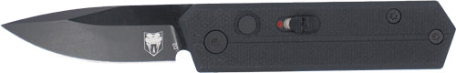 COBRATEC STINGER FOLDER 1.9" BLACK/BLACK D2 BLADE SD BUTTON