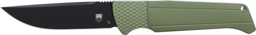 COBRATEC VIPER AUTO FOLDER 3.12" OD GREEN/STN D2 BLK BLD