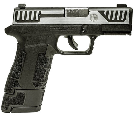 Diamondback DB0300P031 AM2 Sub-Compact Frame 9mm Luger 17+1, 3.50" Stainless Steel Barrel, Serrated Stainless Steel Slide, Black Polymer Frame w/Picatinny Rail & Polymer Grip