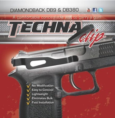TECHNA CLIP HANDGUN RETENTION CLIP DIAMONDBACK DB380/DB9 RS