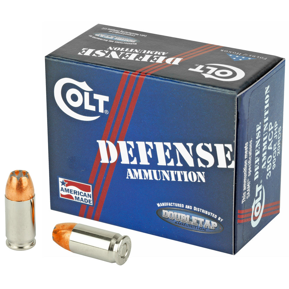 DoubleTap .380 ACP/Auto Colt Defense 90gr JHP Ammo
