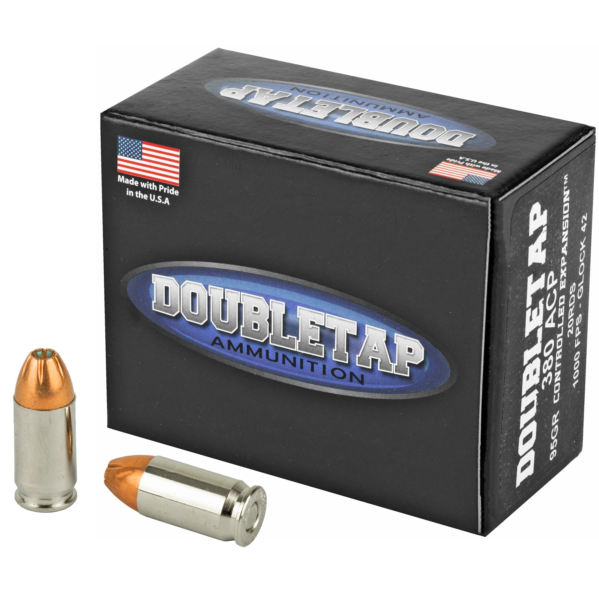 DoubleTap .380 ACP/Auto Controlled Expansion 95gr JHP Ammo