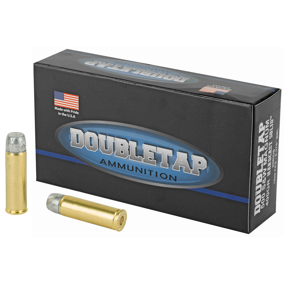 DoubleTap .500 S&W Mag Hunter Self Defense 400gr Solid Ammo