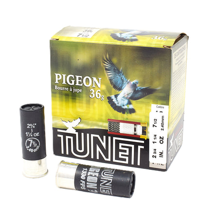 Tunet Pigeon Skirted Wad 12 Gauge 2 3/4" 1.25 oz #7.5 Shot