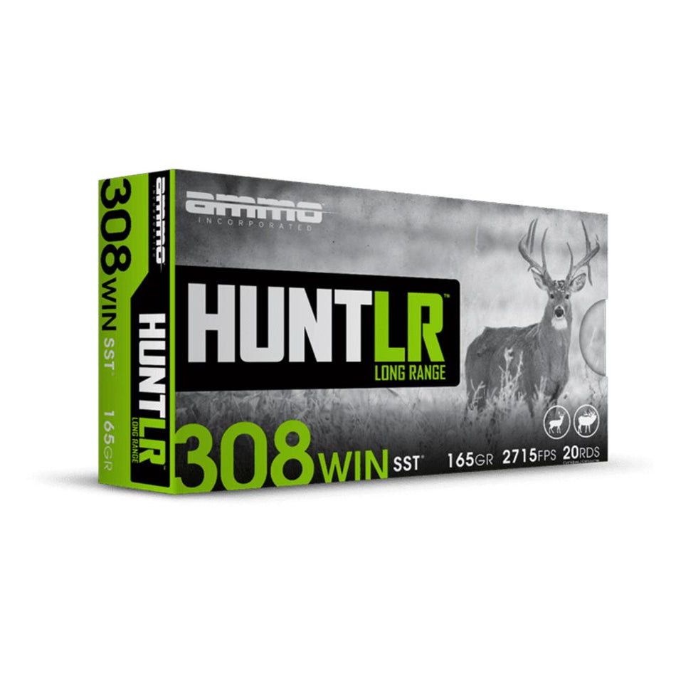 Ammo Inc 308165SSTA20 Hunt Super Shock Tip 165 Grain .308 Win / 7.62x51mm