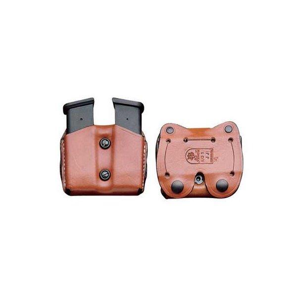 Desantis Double Magazine Pouch for Glock 43 Tan