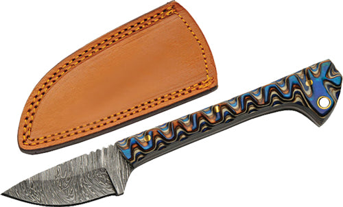 SZCO RITE EDGE 6.5" BLUE CAPING KNIVE LEATHER SHEATH