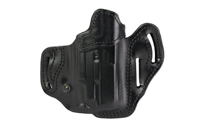DeSantis Gunhide Vengeance Scabbard, #201, Light Bearing OWB Holster, Leather, Right Hand, Black, Fits Glock 19/23/32/45/19X/19 GEN 5 with Streamlight TLR-7A 201BA6VZ0