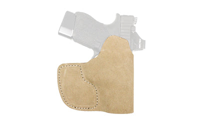 DeSantis Gunhide Suede Nemesis, Pocket Holster, Fits GLOCK 43/43X/43X MOS, Ambidextrous, Leather Construction, Suede Finish, Natural 226NJ3TZ0