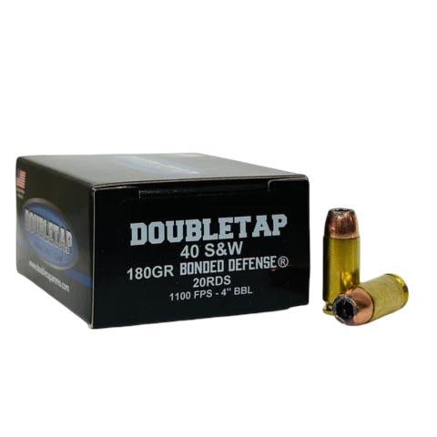 DoubleTap .40 S&W Bonded Defense 180gr JHP Ammo