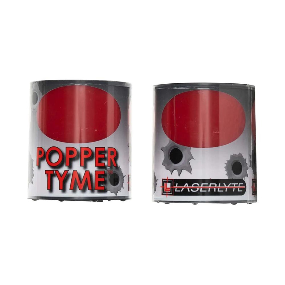 LaserLyte PopperTyme Laser Targets, Compatible with LaserLyte Training Lasers, Black and Red 1231434