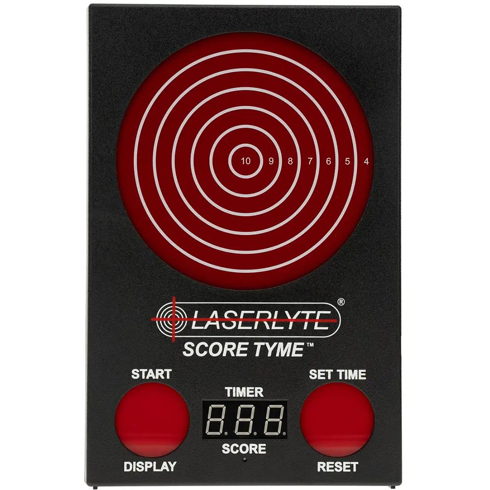 LaserLyte ScoreTyme Scoring Target, Compatible with LaserLyte Lasers, Black and Red 1231436