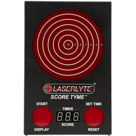 LaserLyte ScoreTyme Scoring Target, Compatible with LaserLyte Lasers, Black and Red 1231436