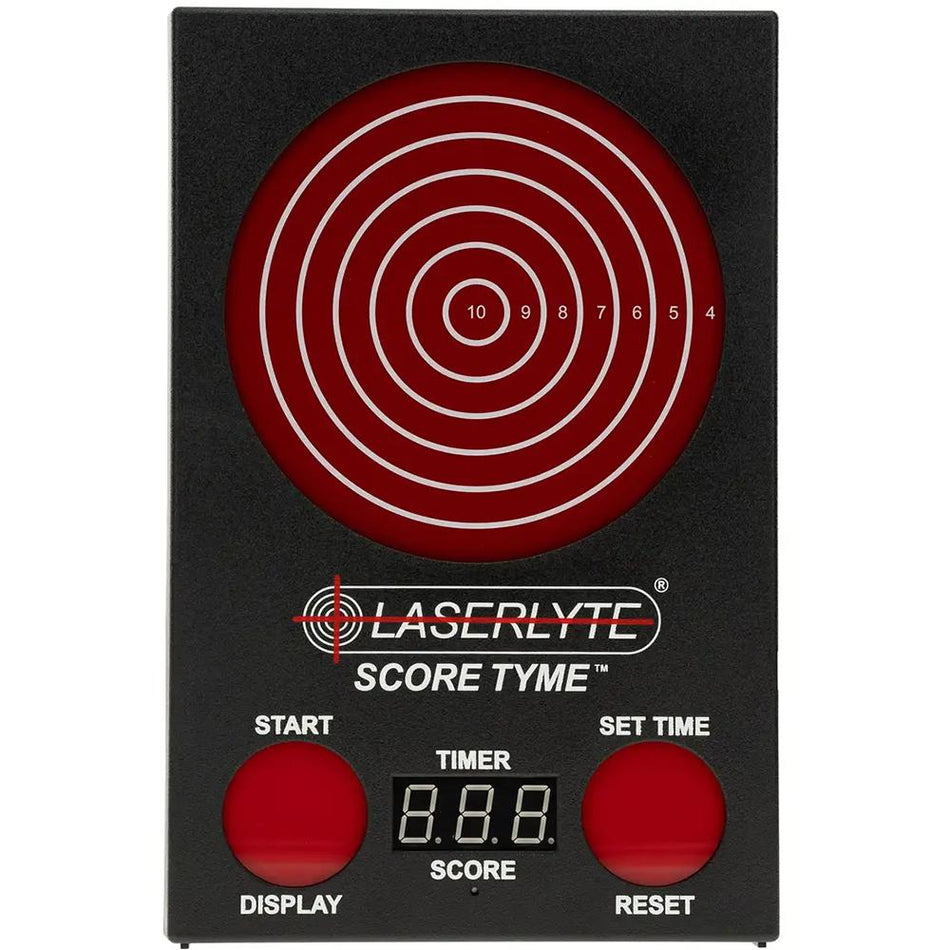 LaserLyte ScoreTyme Scoring Target, Compatible with LaserLyte Lasers, Black and Red 1231436