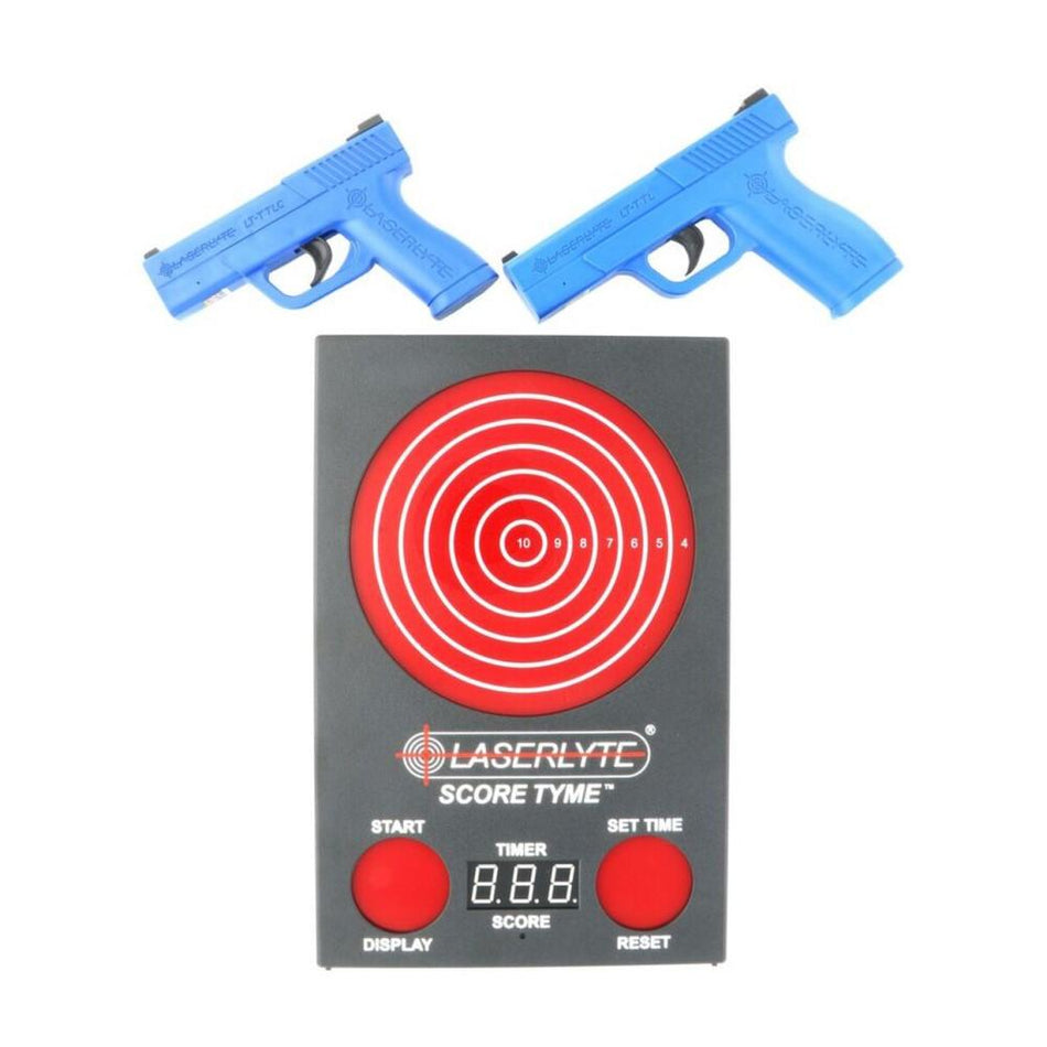 LaserLyte Score Tyme Trainer Target Versus Kit with 2 Pistols and Point of Impact Display