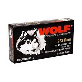 Wolf .223 Remington PolyFormance 55gr FMJ Ammo