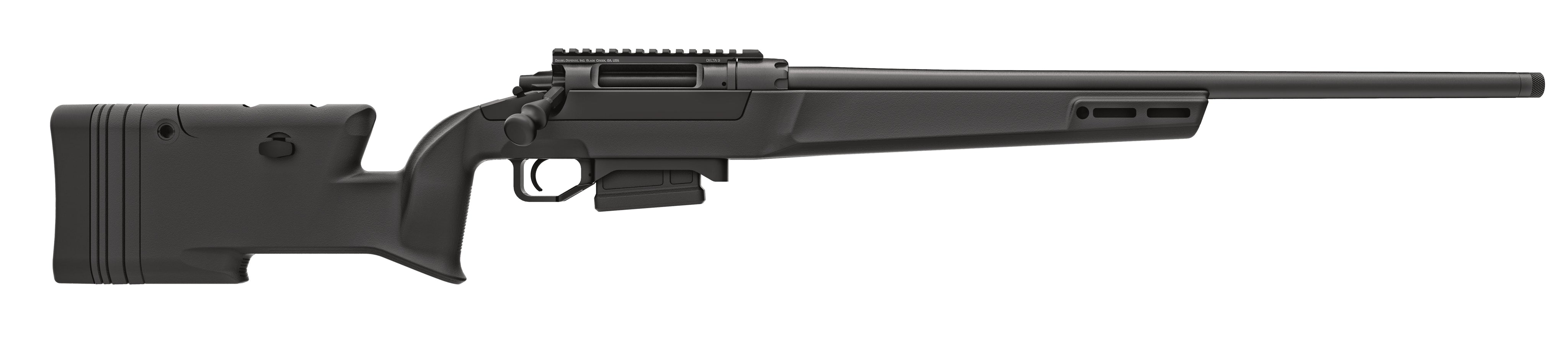 Daniel Defense 4215907365 Delta 5 Full Size 6.5 Creedmoor 5+1, 24" Black Steel Barrel, Black Cerakote Stainless Steel Receiver, Black Fixed w/Adj Cheek Riser Stock, Right Hand