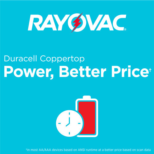 RAYOVAC HIGH ENERGY ALKALINE AA BATTERIES 36 PACK