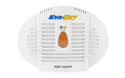Eva-Dry 500, Dehumidifier, 500 Cubic Inches, Perfect for Small Spaces Such as: Range Bags, Closets, Cabinets, Cars, Gun Safes, and Others, Optional Hook for Hanging, White E-500