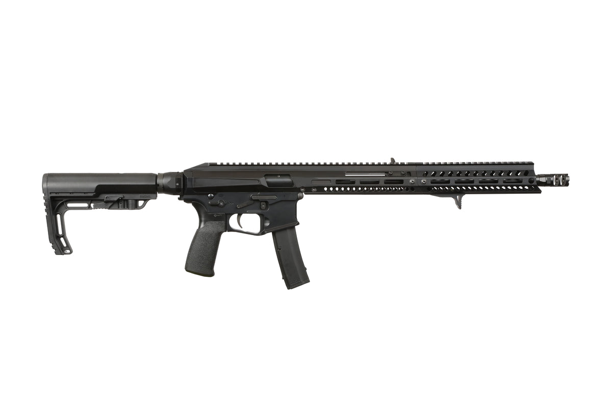 Patriot Ordnance Factory 02061 Phoenix 9mm 10+1 16.50" Black Cerakote Picatinny Rail