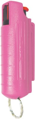 PSP PEPPER SPRAY w/ PINK HARD CASE W/ KEY RING 1/2 OZ.