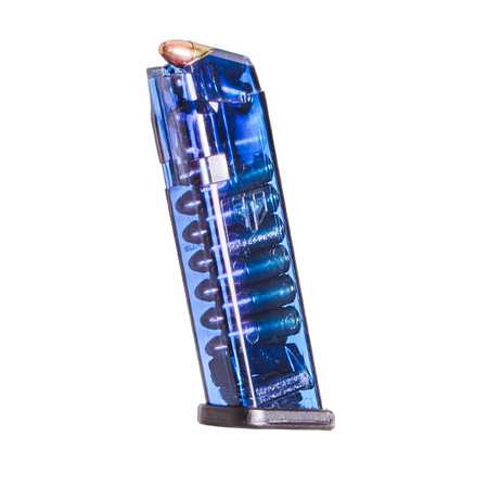 Elite Tactical Systems (ETS) Handgun Magazine Blue for Glock 17/18/19/19x/26/34/45 Gen 1-5 9mm Luger 17/rd