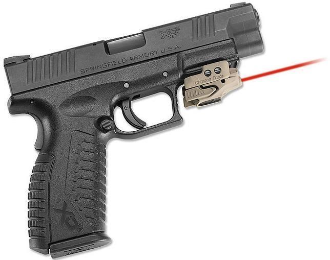 CRIMSON TRACE RAIL MASTER UNIVERSAL RAIL MOUNT LASER CERAKOTE COYOTE TAN