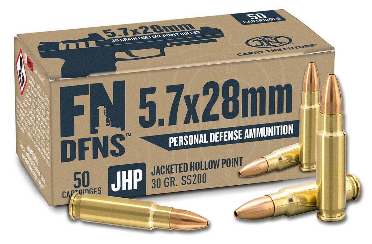 FN 5.7x28mm Personal Defense 30gr JHP Ammo