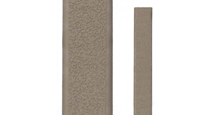 Ergo Textured Slim Line Rail Cover - Dark Earth 3 Pack