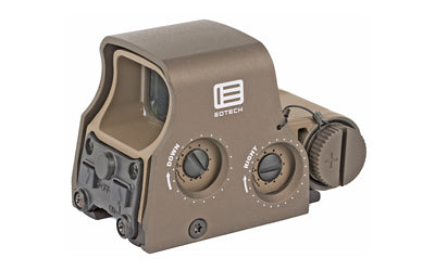 EOTECH Tactical, Holographic, Non-Night Vision Compatible Sight, Red 68 MOA Ring with (2)-1 MOA Dots, Tan, Rear Buttons, Includes CR123 Battery XPS2-2TAN