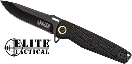 MC ELITE TACTICAL READINESS 3.5" DROP POINT FLDR BLK/BLK
