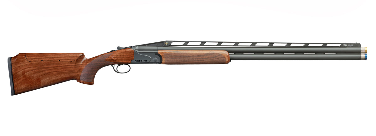 Rizzini USA 26011230 BR110 Sporter IPS Over/Under 12 Gauge 2rd 30" Chrome Lined XL Back Bored, Adj. Vent Rib, Matte Gray Barrel/Rec, Grade II Turkish Walnut Stock w/Adj Comb, 5 Ext. Chokes