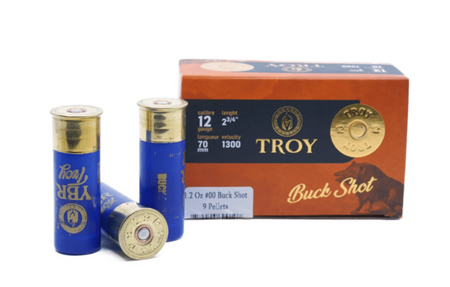 Troy 12 Gauge 2 3/4" 1.2 oz 00 Buckshot 9 Pellet Shot