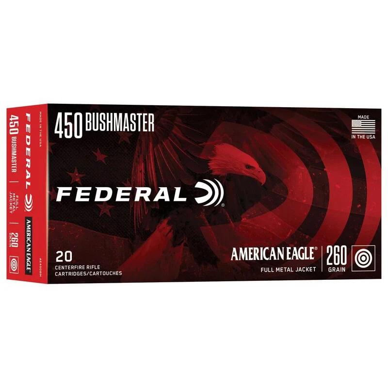 Federal .450 Bushmaster AMERICAN EAGLE 260gr FMJ Ammo