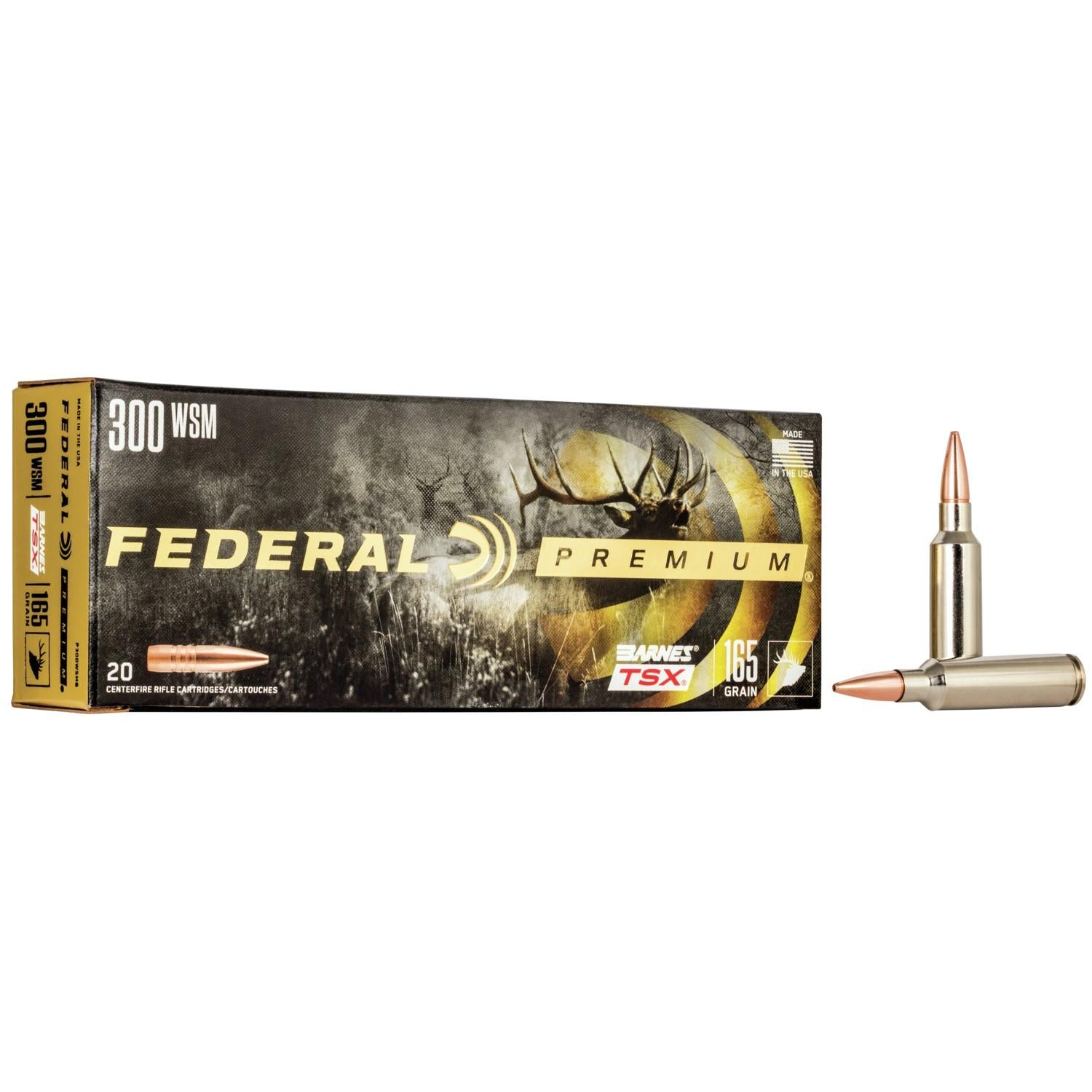 Federal .300 WSM Premium 165gr CSHP Ammo