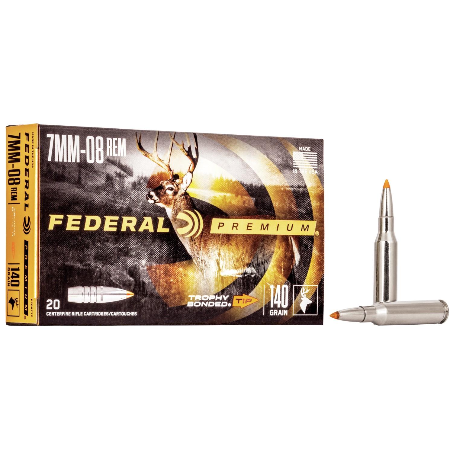 Federal 7mm-08 Rem 140gr Bonded HP Ammo