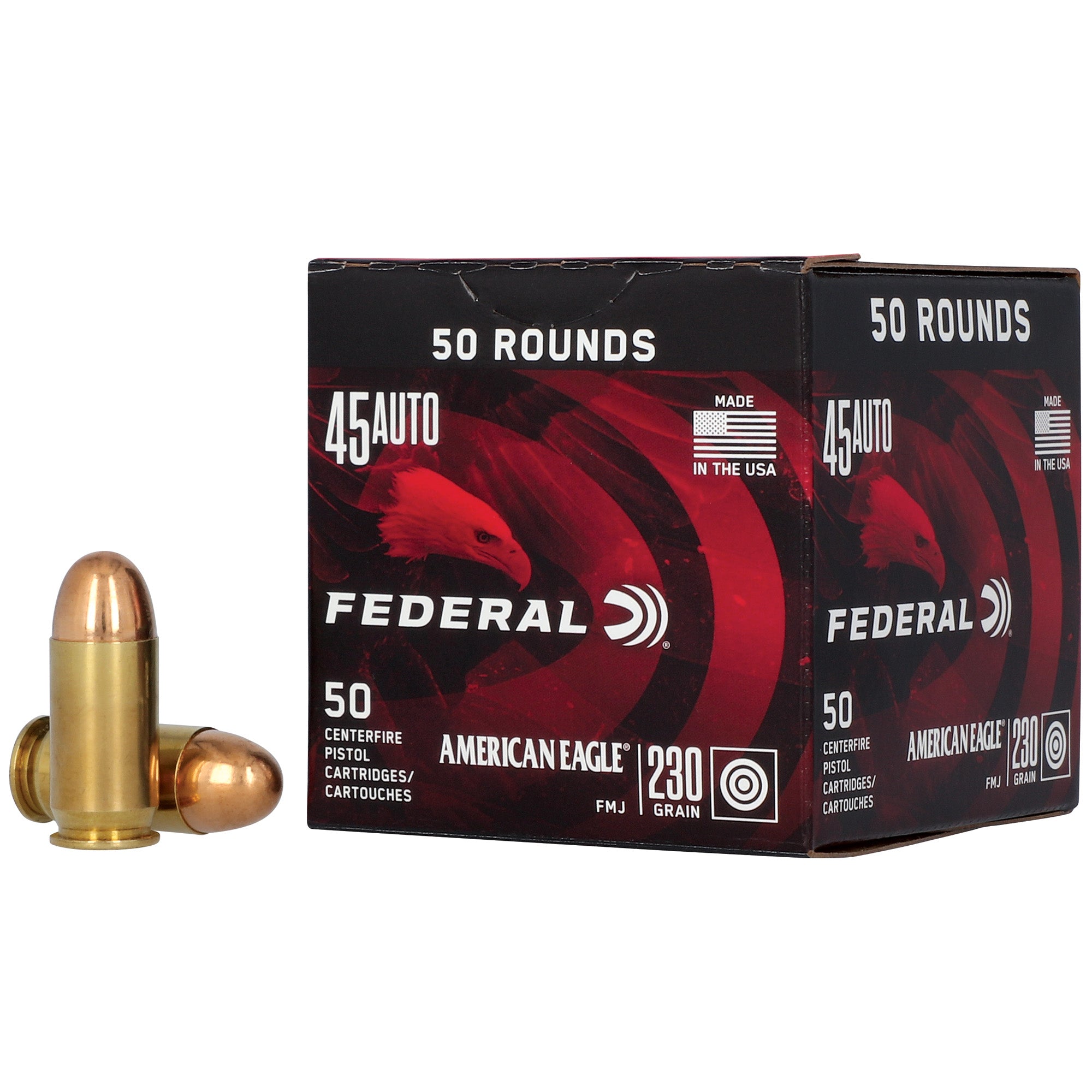 Federal .45 Auto American Eagle 230gr FMJ Ammo
