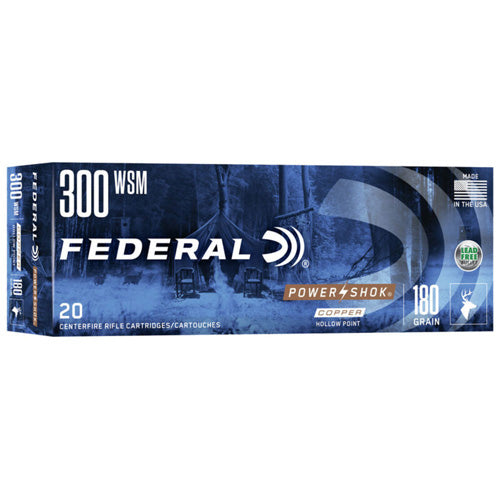Federal .300 WSM Power-Shok 180gr CSHP Ammo