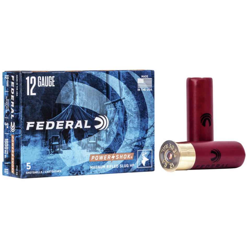 Federal Power-Shok 12 Gauge 3" 1 1/4 oz Rifled Slug
