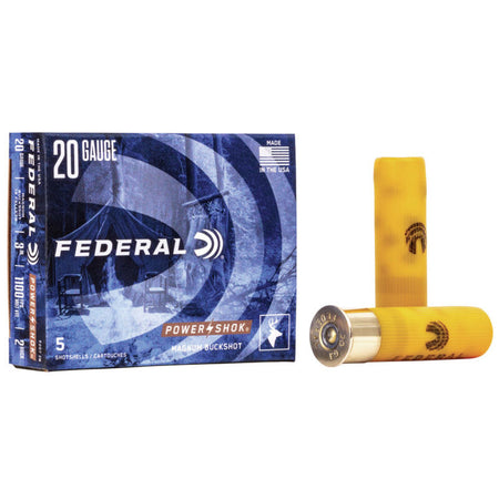 Federal Power-Shok Magnum 20 Gauge 3" 1 1/4 oz #2 Buckshot