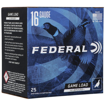 Federal Game-Shok High Brass 16 Gauge 2 3/4" 1 1/8 oz #6 Shot