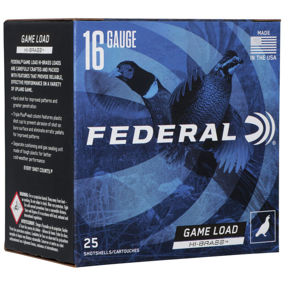 Federal Game-Shok High Brass 16 Gauge 2 3/4" 1 1/8 oz #6 Shot