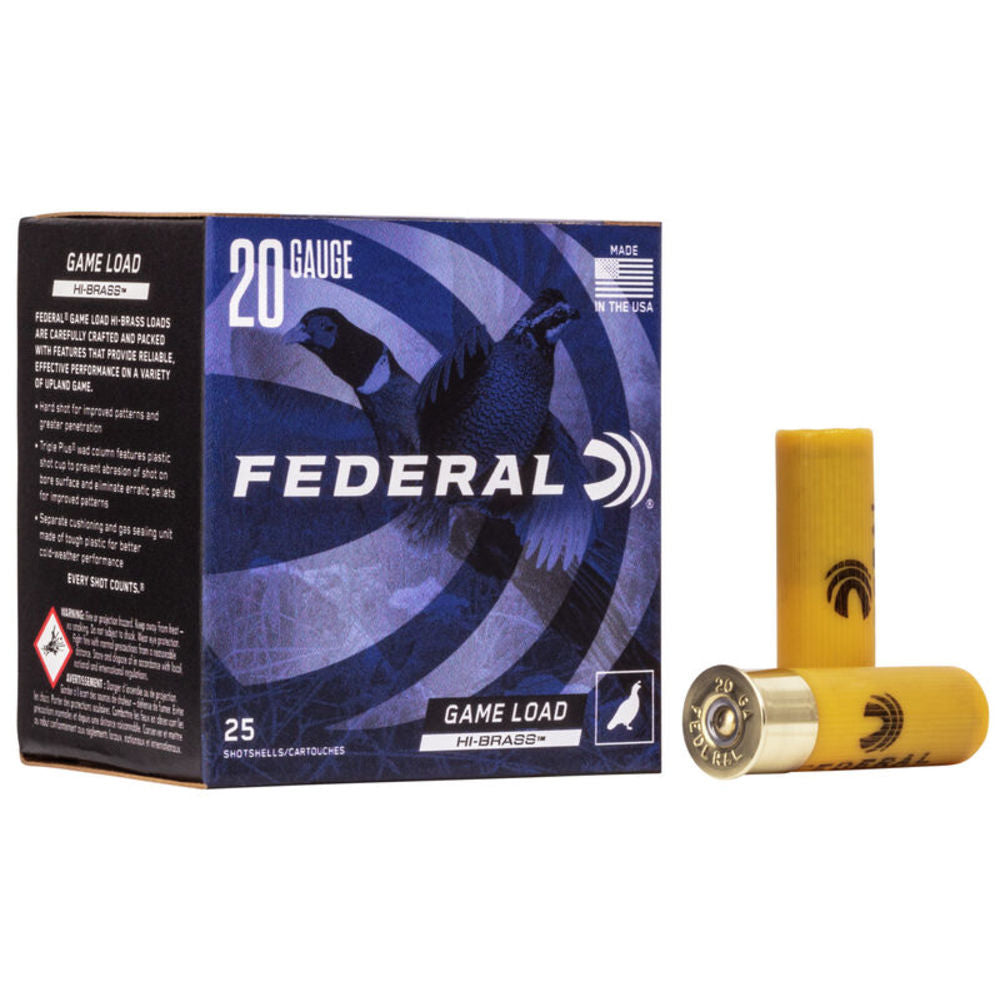Federal Game-Shok Hi-Brass 20 Gauge 2 3/4" 1 oz #7.5 Shot
