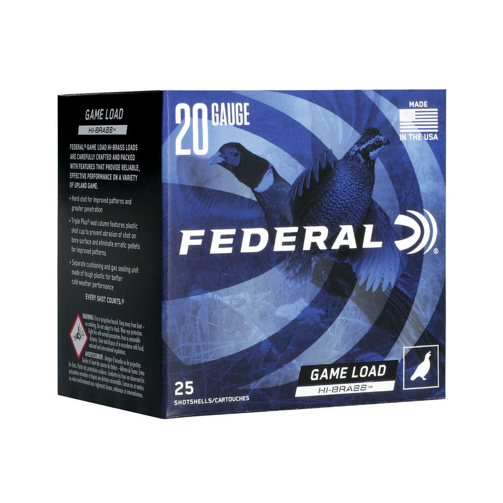 Federal H2585 Game-Shok High Brass 20 Gauge 3" 1-1/4oz #5 1300 fps