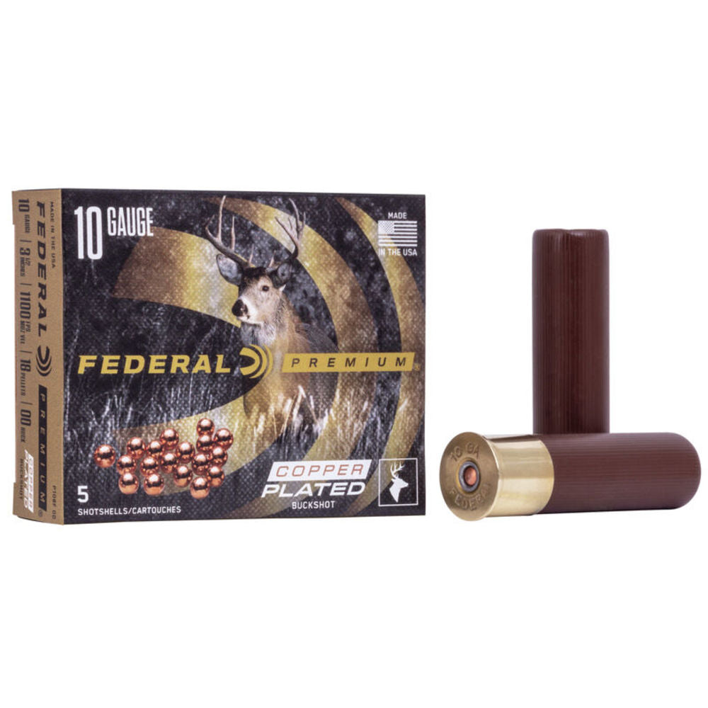 Federal Vital-Shok 10 Gauge 3 1/2" 2 1/4 oz #00 Buckshot