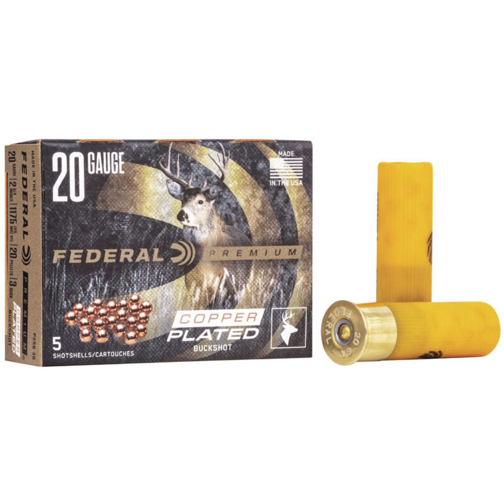 Federal Magnum 20 Gauge 2 3/4" 1 1/8 oz #3 Buckshot